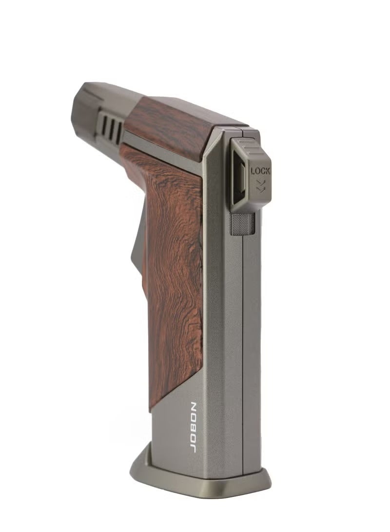 Jobon Metal Gas Lighter Windproof Outdoor Refillable Torch Lighter for BBQ, Kitchen & Camping (Gas Not Added) - Image 2